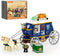 Lumibricks Western Treasure Stagecoach Lighting Building-Bricks Set - Old West Carriage and