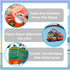 T-Antrix 24 Sheets Make A Train Stickers Make Your Own Stickers for Kids Toddlers with Steam, Freight, Bullet & Trolley