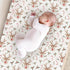 KuphiL10C Girls-16x32 Watercolor Christmas Reindeer Winter Holiday Leaves Pattern Baby Changing Pad Cover, Unisex