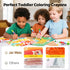 6 Jar Melo Jumbo Crayons for Toddlers, Colors TwistJoy Non Toxic Washable Crayon, Easy to Hold Large Crayons, Safe
