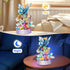 louyebh Set Girls(630PCS) Flowers Music Box Building Block with Light, Botanical Collection Mini Brick Music Box