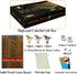 11 2 2 HOROW Horse Racing Game - Wooden Horse Race Board Game with Luxury Metal Horses Dice and Cardsfor Kentucky Derby