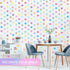 Zonon 240 Pieces Polka Dots Wall Decals, 2 Inch Multi-Color Rainbow Vinyl Dots for Playroom, Bedroom, Nursery, Living