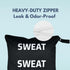 Whole Works 12.6" 14.6" Premium Wet Bag for Gym Clothes - x Waterproof, Machine Washable Sweat Bags for Sweaty & Dirty