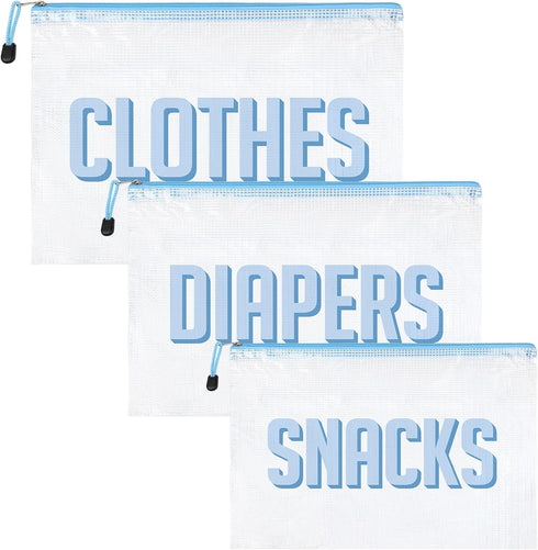 3pcs Hospital Bag Organizing Pouches for Labor and Delivery, Maternity Essentials Diaper