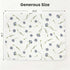 19.7"x25.6" 100% Baby Diaper Changing Pad, Waterproof Changing Pad Liners with Muslin Cotton Front Top and Leather