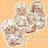 20Inch 3+ Lifelike Reborn Baby Dolls - Soft Vinyl Realistic Newborn Baby Dolls Poseable Real Life Baby Girls Dolls