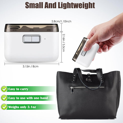 Automatic Nail Clipper with Nail File, Electric Baby Nail Clippers with Light, Rechargeable Nail Clippers with Catcher