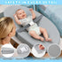 Baby Diaper Changing Pad, Wipeable Baby Changing Pad for Dresser, Contoured Waterproof Changing Pad with PU Cover