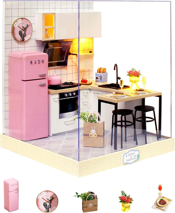 Flever Dollhouse Miniature DIY House Kit - Creative Room with Furniture for Romantic Artwork Gift (Taste of Life)