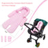3 Infant Car Seat Insert with Shoulder & Crocth Covers, Thickened Carseat Head and Body Support for Infant, Reversible