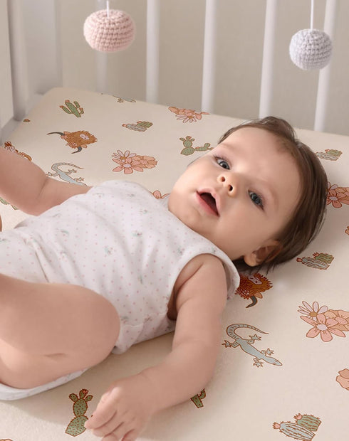 2 Pack 28" 52", Cozy) Crib Sheets for Boys and Girls, Fitted Baby Sheets for Standard Toddler Mattress x Soft