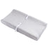 Solid Changing Table Pad Cover, Fits 32"/34"x16" Contoured Diaper Pad, Ultra Soft Minky Dots (Grey)