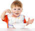 5Pcs 6-24 Zainpe Snap Baby Bibs for Boys Girls Months Waterproof Stain Resistant Feeding Bib with Food Catcher Pocket