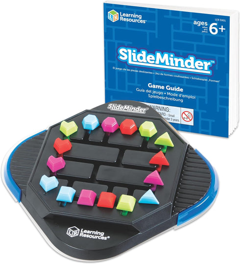 Learning Resources SlideMinder Brain Teaser Puzzle Game, Travel Gifts for Kids, Interactive