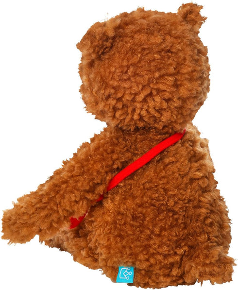 Manhattan Toy Imaginaries Bruno Bear 12" Stuffed Animal Companion with Children's Picture Book