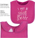 The Peanutshell Baby Girl Terry Bib Set of 8, 100% Cotton, Soft Absorbent Bibs for Newborn & Infant - Pink