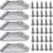 BellRhein Universal Stainless Steel Furniture Corner Connector, Shelf Brackets 20PCS Silvery, for Furniture