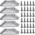 BellRhein Universal Stainless Steel Furniture Corner Connector, Shelf Brackets 20PCS Silvery, for Furniture
