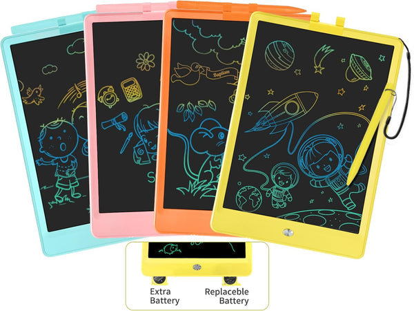 10 Inch LCD Writing Tablet for Kids - 4 Pack Reusable Drawing Pad for 3-8 Year Old Boys and Girls