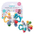Lulyboo Baby Toy Ball Teether - Soft, BPA-Free, Textured, Colorful, Lightweight, Portable Baby teether for Soothing