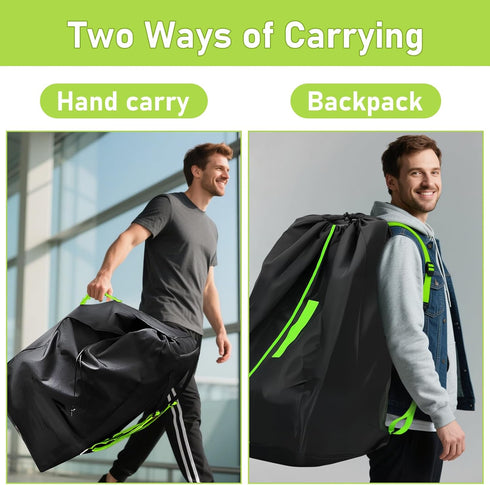 Generic 2pcs Car Seat Bags For Airplane Travel, Gate Check Bag, Durable Travel Bag with Thickened Shoulder Straps