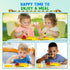 Construction Toddler Utensils Set, Reusable Plastic Fork and Spoon with Storage Case for Kids Gifts