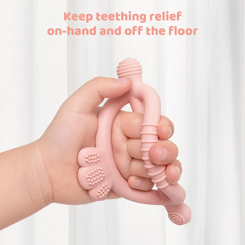 3 Pack SHARE&CARE Easter Day Gifts BPA Free Silicone Baby Teething Rings, Women Gift for Mom, Wife,Her, Toddlers