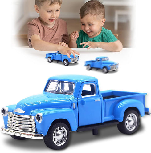 Little Blue Truck Toy for Toddlers 1-12 Years - 1:32 Alloy Kids Car Toy for Birthday Gift and Decoration