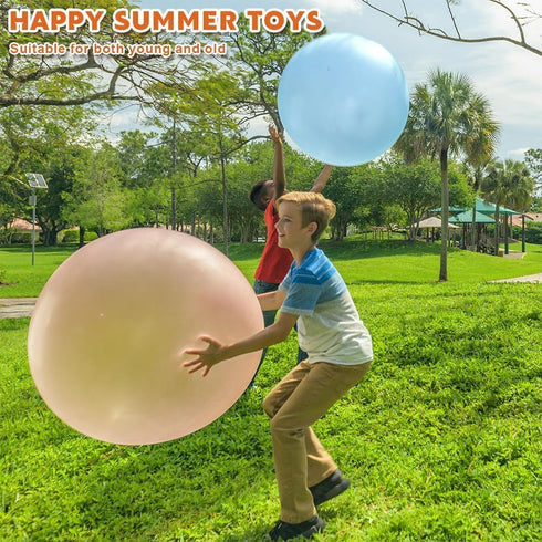 Water Ball Bubble Ball for Adults, 47'' Inflatable Soft Rubber Beach Ball for Outdoor Parties