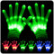 LED Gloves with Flash Finger Lights - 3 Colors, 10 Modes Colorful Light Up Gloves for Christmas Parties