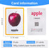 Richardy Fruits/Vegetable/Foods/Food Quantities Flash Cards English Flash Cards Pocket Card Learning Toys for Children