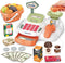 Sotodik Cash Register 36PCS Supermarket Shop Toys with Electronic Sounds,Working Scanner,Calculator,Credit Card Reader,Play