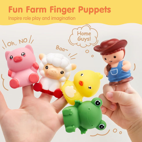 2 3 Old-Counting Set 2-5 Toddler Learning Toys for Year Matching & Sorting Activity Montessori Train with Farm Animals