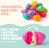 3.15Inch Favor-30 JOYIN Printed Plastic Eggs Colorful, Fillable Empty Eggs Bulks for Easter Hunt Event, Party pcs
