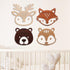 Hoteam Woodland Nursery Decor, Wooden Forest Animal Wall Decoration Woodland Baby Shower