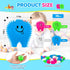 50 Pcs Mini Tooth Toy Fidget Stress Relief Squeezy Toys, 2 Inch Birthday Party School Favors