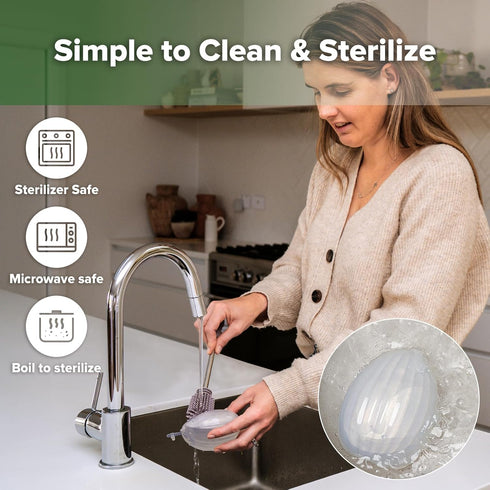 75ml-2 haakaa Shell Breast Pump, Wearable Manual Breast Pump - Hands Free, Passive Silicone Breastmilk Collection