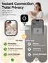 NUOTUN 2'' 1080P 2-Way Baby Monitor with Camera and Audio Watch, Wearable Portable HD Baby Monitor No WiFi, Video Loop