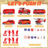 360 3 4 5 6 deAO Fire Truck Toys for Boys with Lights and Sounds,RC Remote Control Firetruck with Fodable Rotating