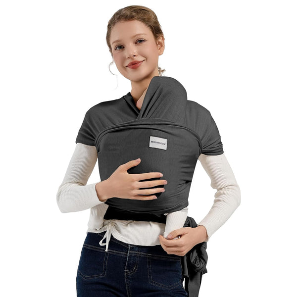 MISSWISDOM Baby Wraps Carrier, Baby Carrier Wrap Newborn Sling 7-35lbs, Baby Wearing