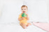 0+ Pearhead Broccoli Baby Teether Soft Plush Sensory Toy with BPA-Free Silicone Beaded Ring & Crinkle Sound, Soothes