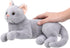 Gadpiparty Stuffed Cats Plush Cat Doll, Realistic Soft Plush Cat Toy for Adults, 12 Inch Grey Cat Stuffed Animal