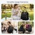 Backpack, AIJIEKE Diaper Bag, Large Wide-Open Baby Diaper Multi-functional Baby Travel Tote Bag, Diaper Bag