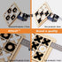 Wooden Board Tic Tac Toe Game, Classical Family Puzzle Toy, Random Color