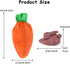 ZZXIAOJIE Easter Hide-and-Seek Bunnies in Carrot Pouch,Three Bunnies in a Carrot Purse,Carrot Plush Toy,Plush Stuffed
