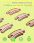 Set 41pcs 3+ SainSmart Jr. Wooden Train for Toddler, Wood Train Track w/Crane Fits Brio, Thomas, Melissa and Doug, Kids