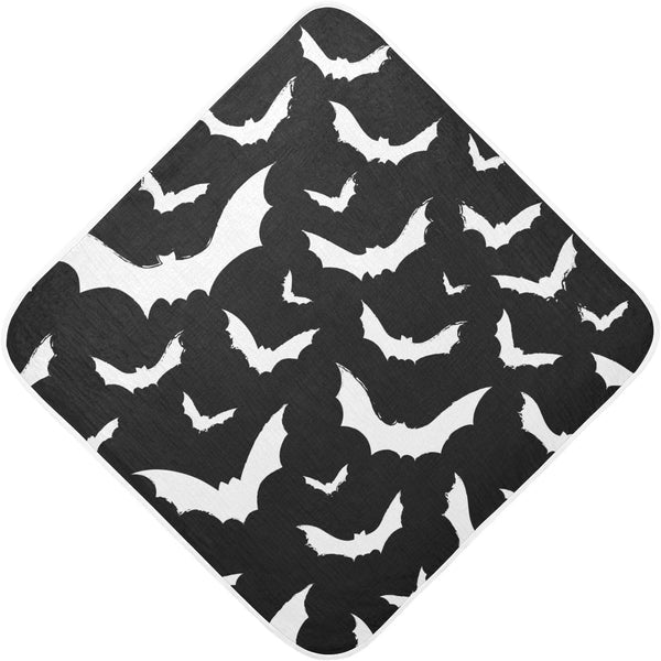 Ultra Soft Bat Baby Hooded Towel, Absorbent Cotton Baby Bath Towel for Newborn Toddler Boys Girls, 30 x 30 Inch