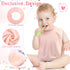Hercicy 5 Pcs Unisex Toddler Baby Bibs, Full Coverage Terry Cloth with Snap Button for 2-4 Years Feeding