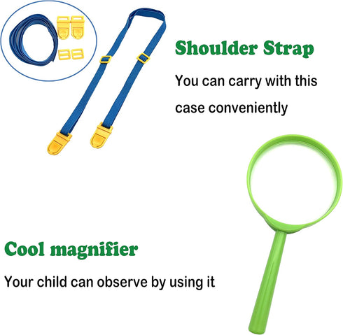 Bug Catcher Kit, Outdoor Nature Explorer Kit with Tweezers, Magnifying Glass, Science Educational Bug Observation